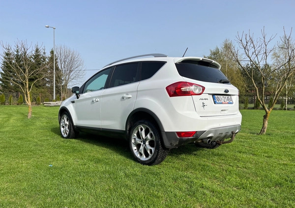 Ford Kuga cena 42900 przebieg: 227000, rok produkcji 2012 z Nidzica małe 277